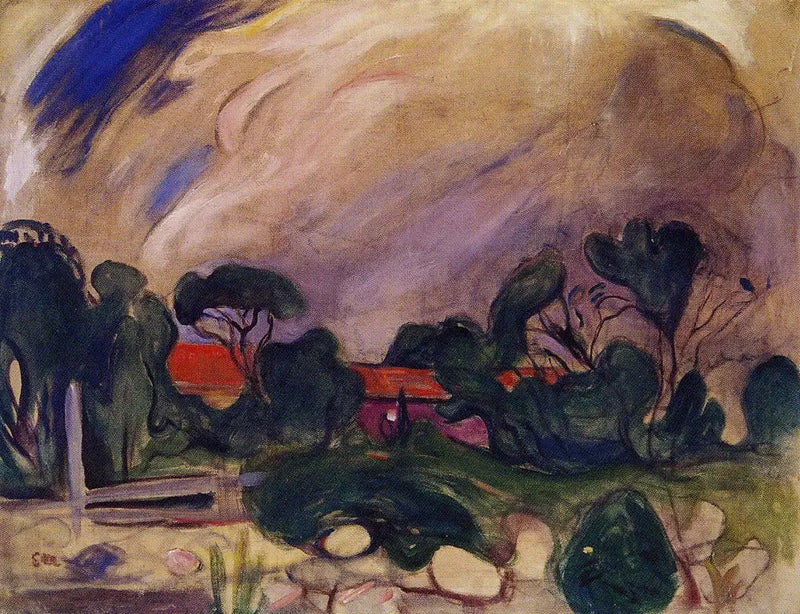 Stormlandskap - Edvard Munch