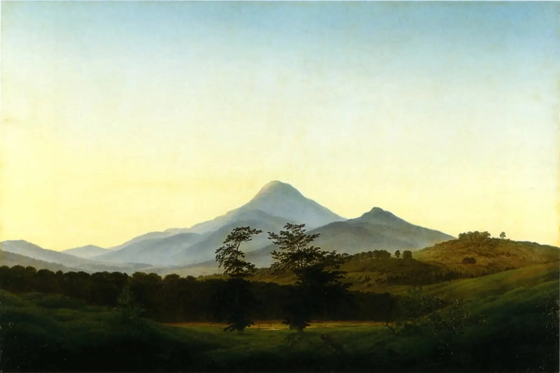 Bøhmiske Landskap - Caspar David Friedrich