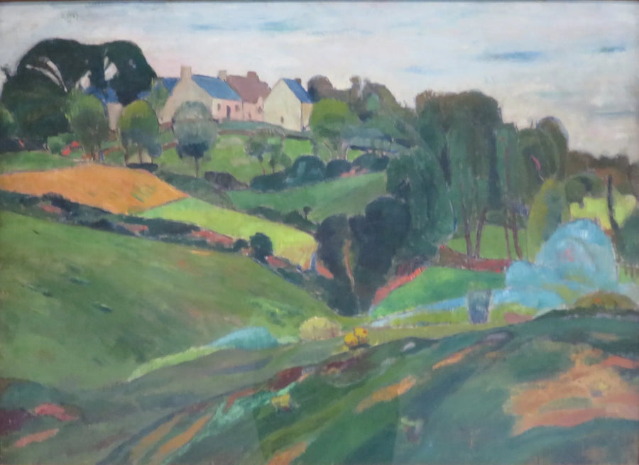 Bretagne-landskap - Émile Bernard