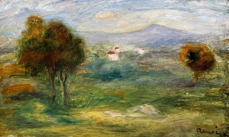 Landskap fra Cros-de-Cagnes. - Pierre-Auguste Renoir