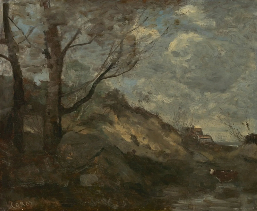 Dune Landskap - Jean-Baptiste Camille Corot