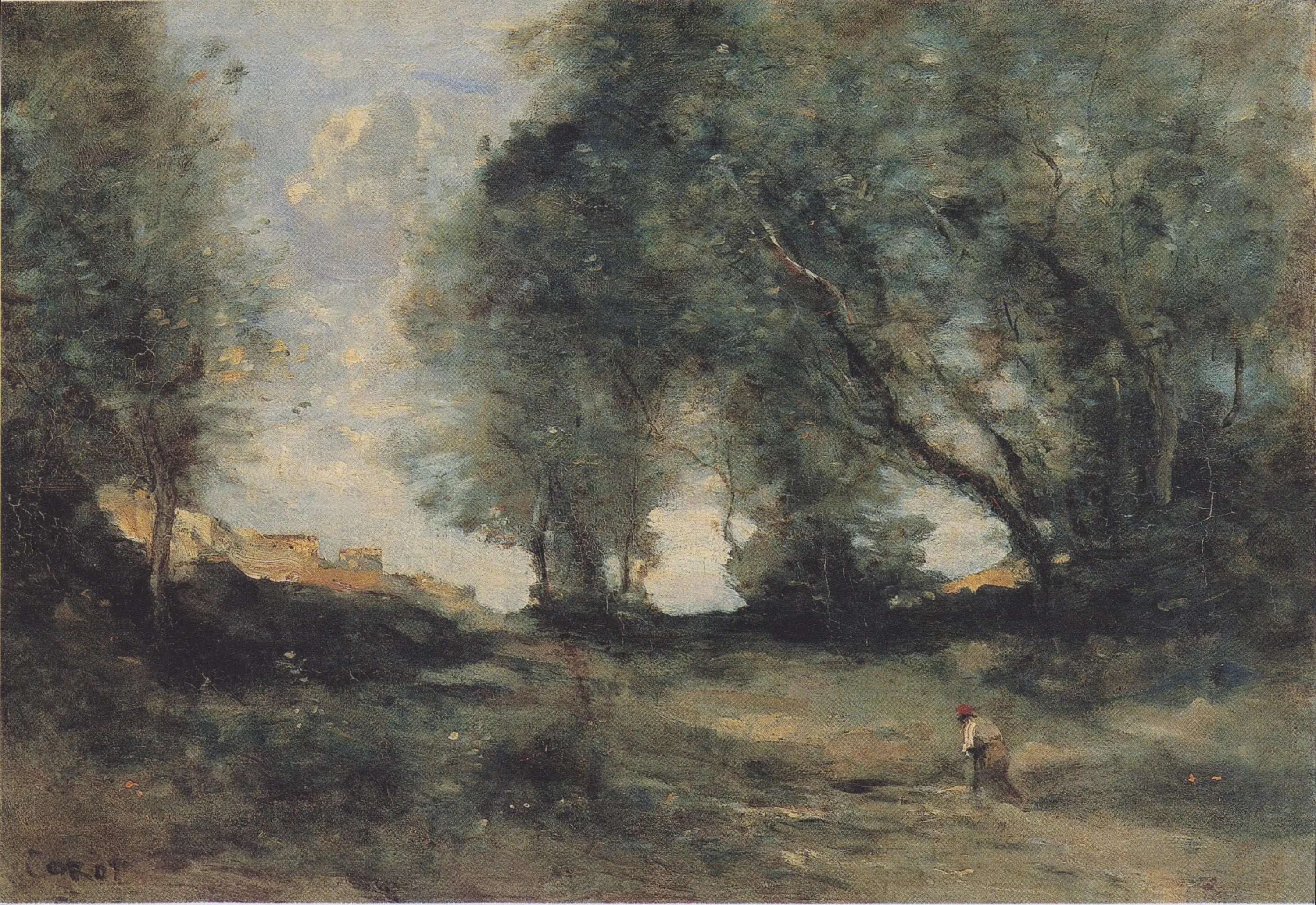 Paysage de forêt - Jean-Baptiste Camille Corot - Alpha Reproduction