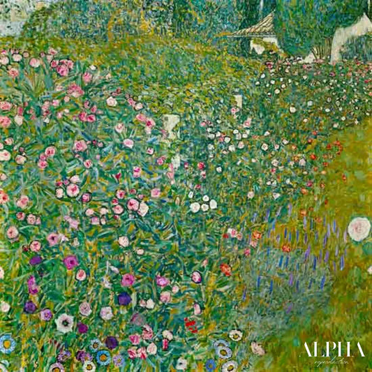 Paysage de jardin italien - Gustav Klimt - Reproductions de tableaux et peintures haut de gamme