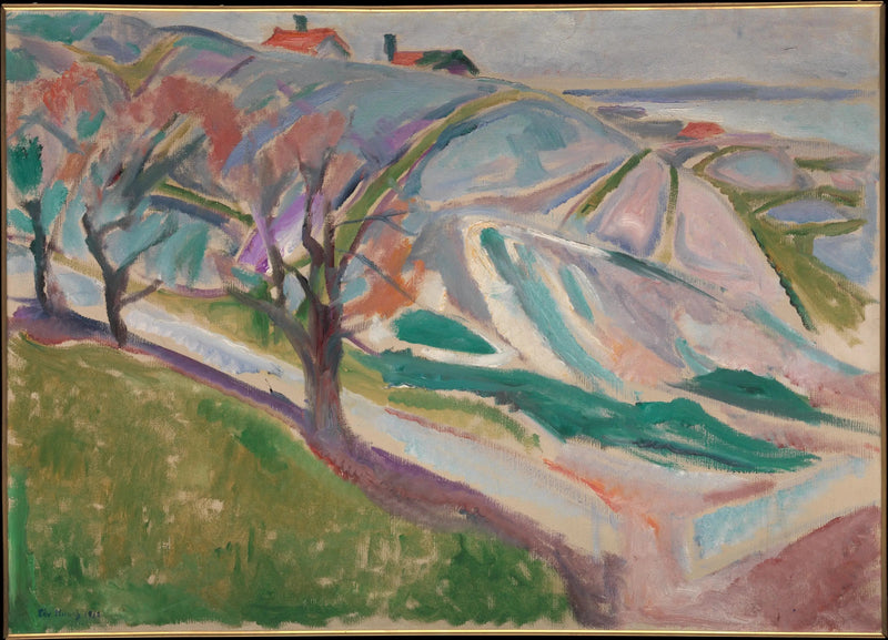Landskap fra Kragerø - Edvard Munch