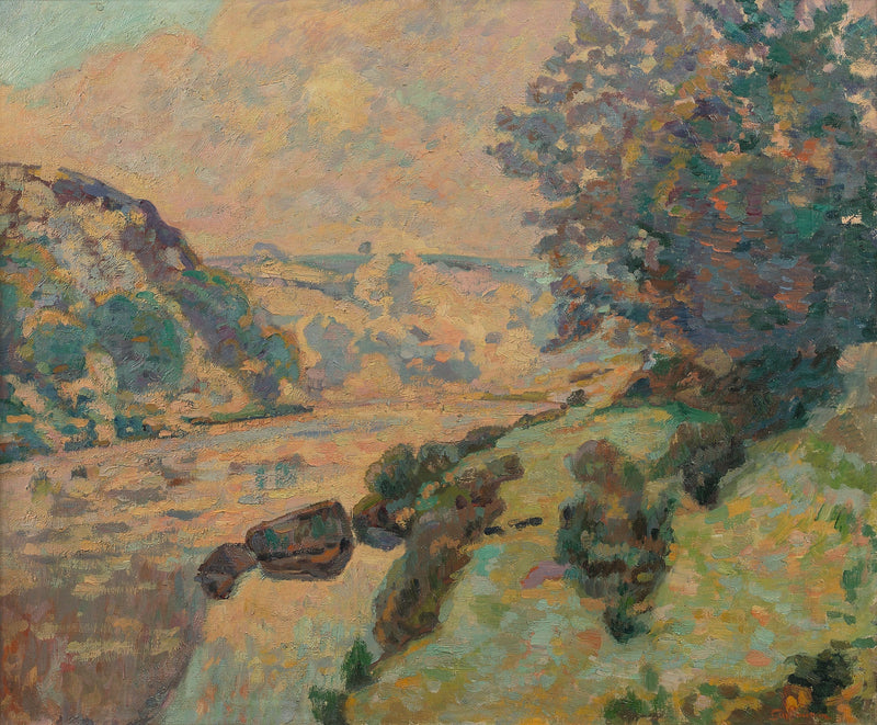 Landskap fra Creuse: tåke mot Crozant - Armand Guillaumin