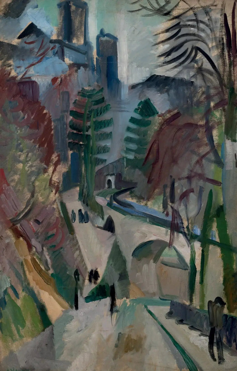 Landskap fra Laon - Robert Delaunay
