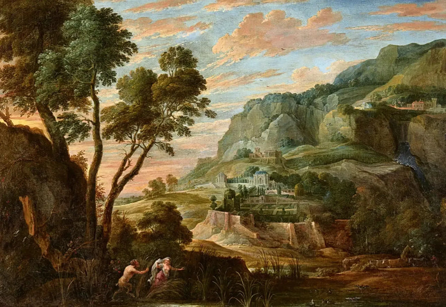 Panoramisk fjellandskap med Pan og Syrinx - David Teniers den Yngre

Source:
Paysage de montagne panoramique avec Pan et Syrinx - David Teniers le Jeune