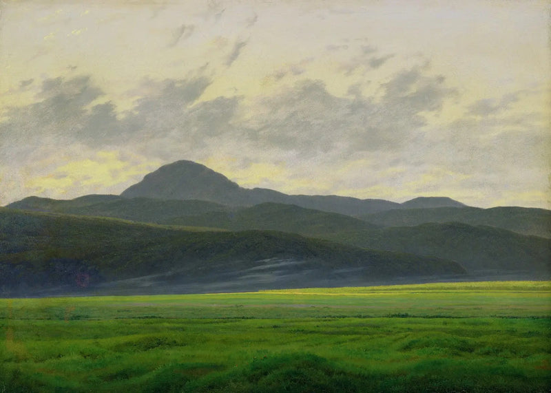Fjellandskap i Böhmen - Caspar David Friedrich