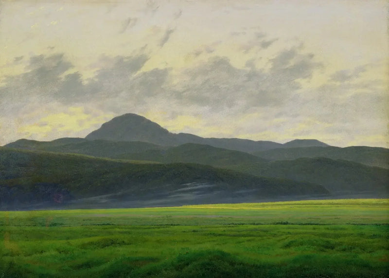 Fjellandskap i Böhmen - Caspar David Friedrich