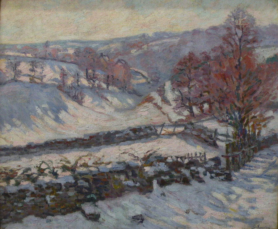 Snølandskap ved Crozant - Armand Guillaumin