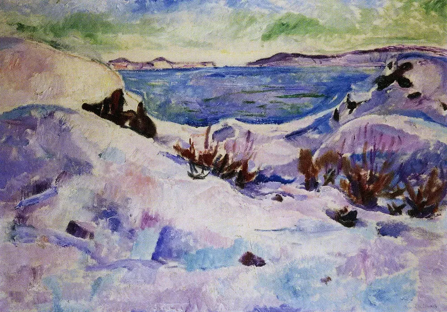 Snølandskap i Kragerø - Edvard Munch