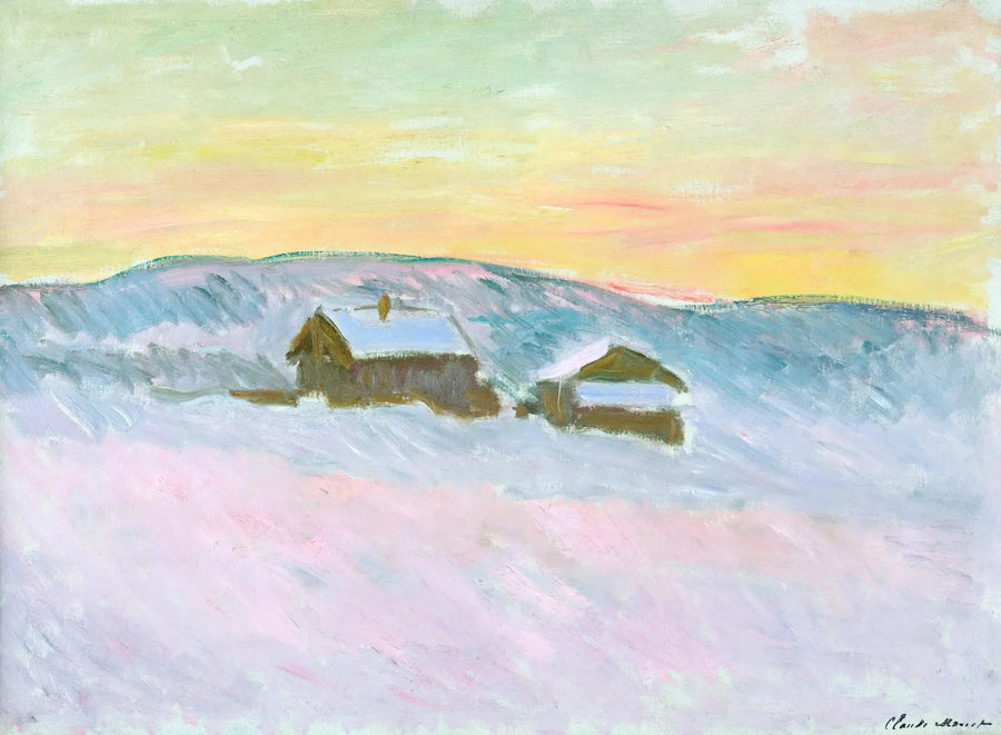 Landskap i Norge. De blå husene - Claude Monet