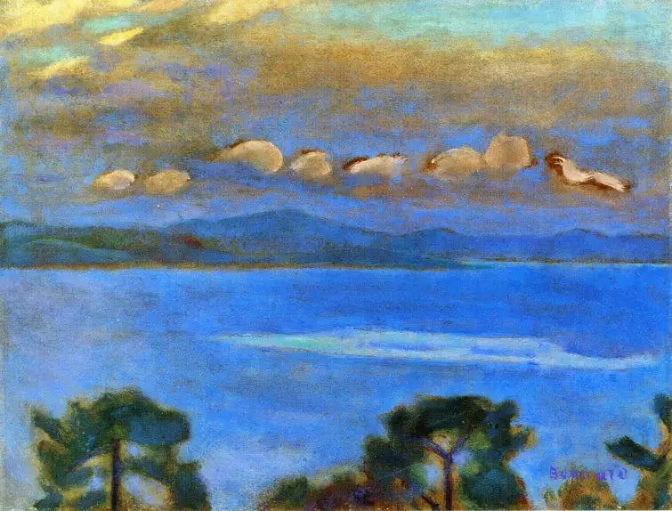 Nattlandskap, Gulf av Saint-Tropez - Pierre Bonnard