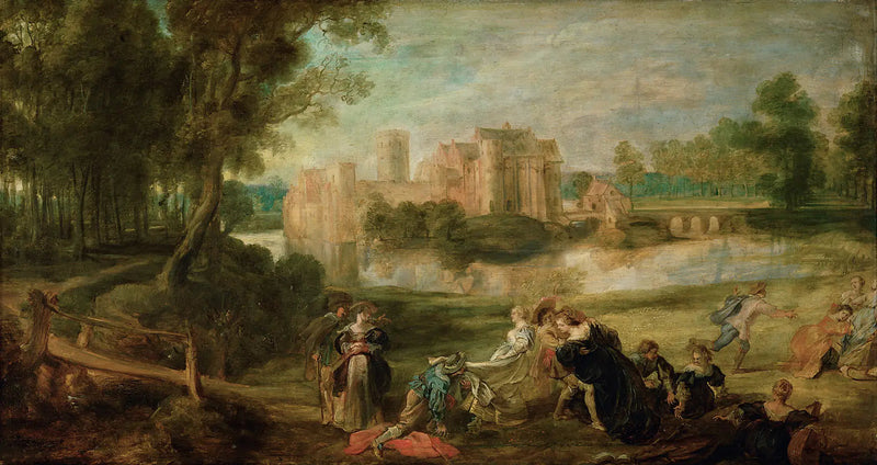 Parklandskap med en glad selskap - Peter Paul Rubens