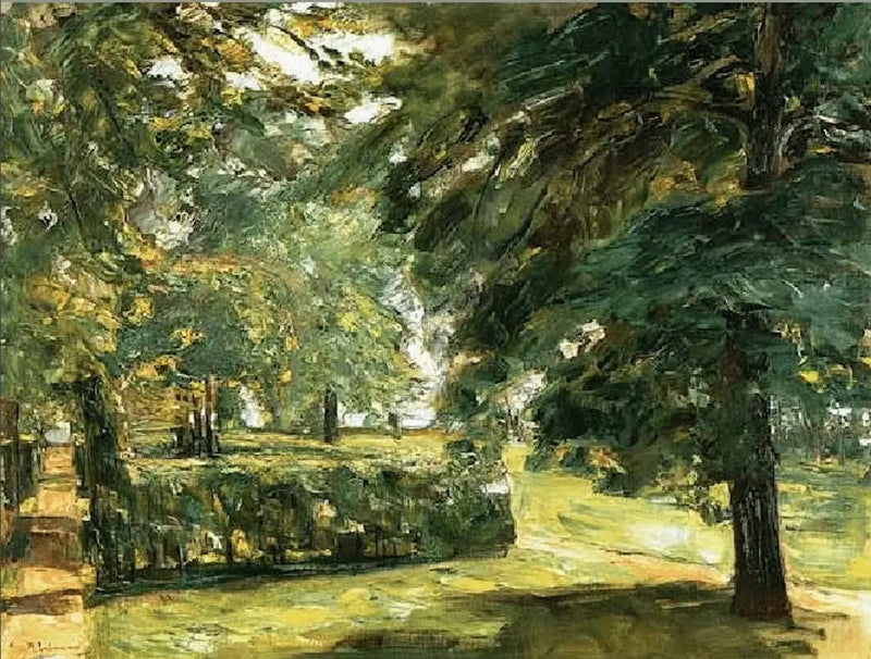 Parklandskap (Hekkene i Wannsee øst) - Max Liebermann