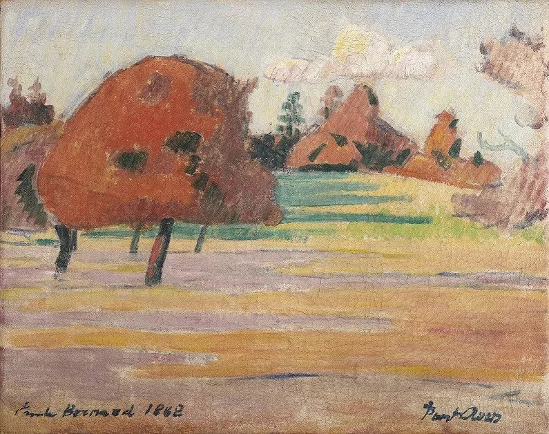 Pont-Aven-landskap - Émile Bernard