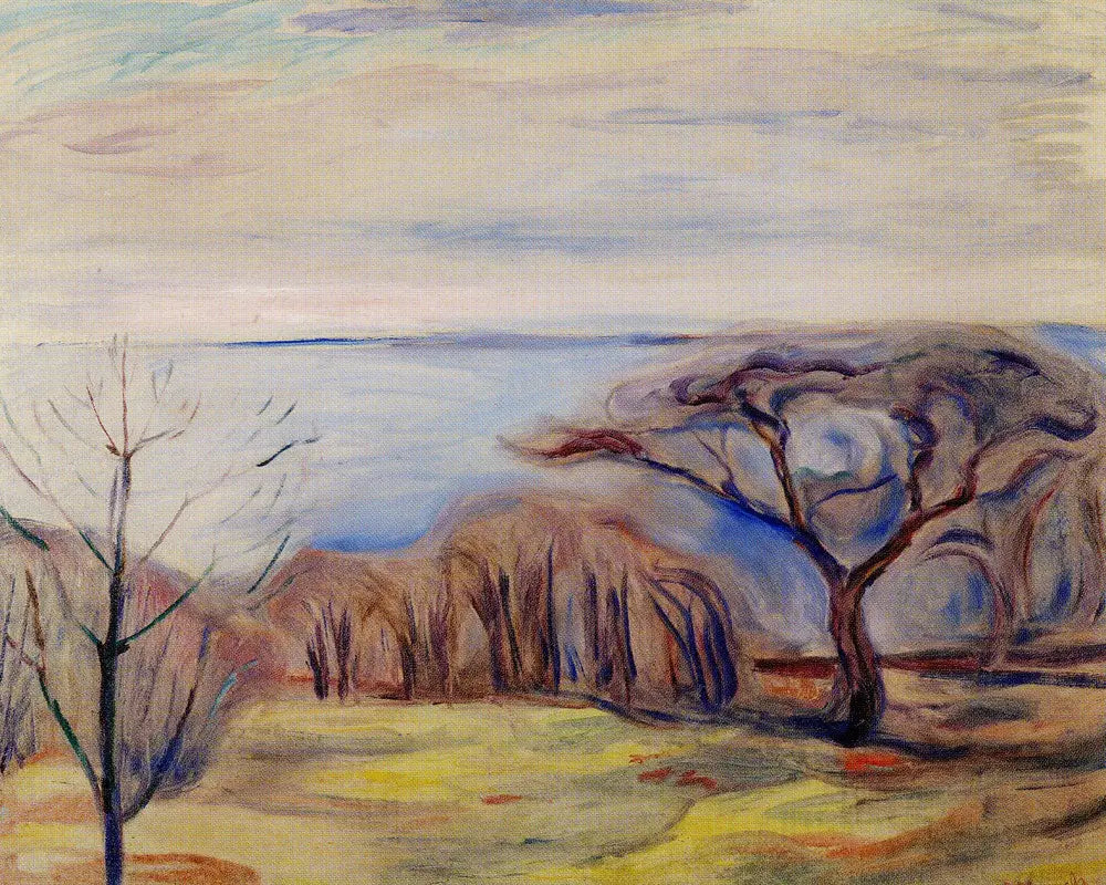 Paysage de printemps - Edvard Munch image 1 reproduction d’œuvre d’art à l’huile