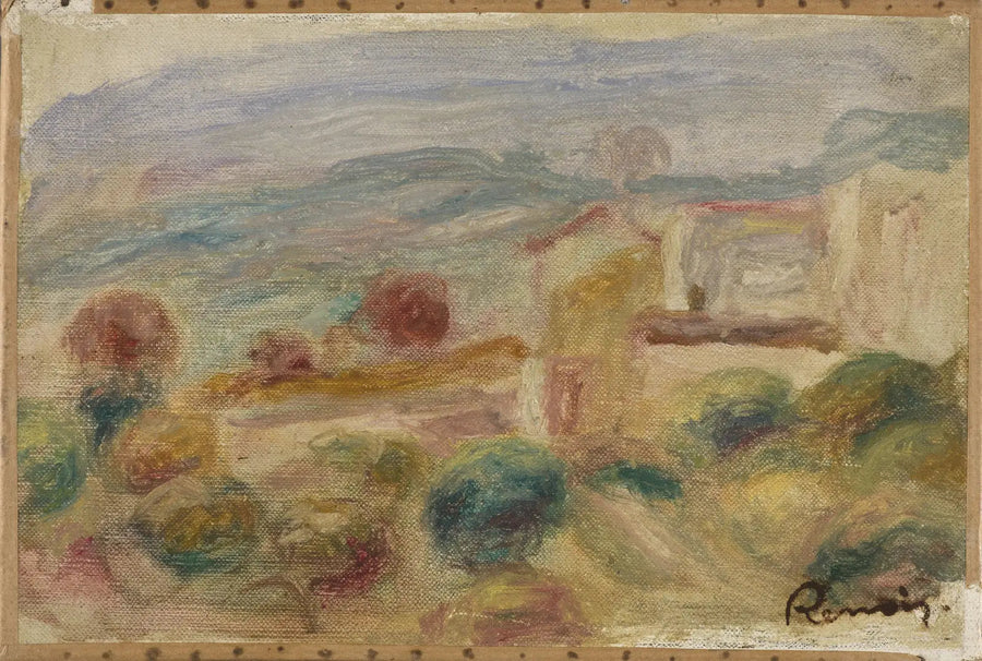 Provence Landskap - Pierre-Auguste Renoir