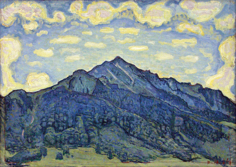Sveitsiske Alpene landskap - Ferdinand Hodler
