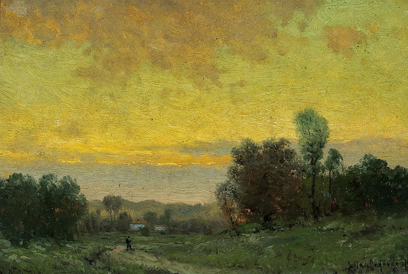 Solnedgangslandskap - Julian Onderdonk