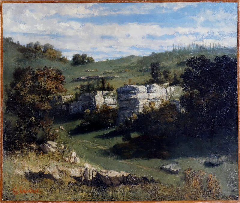 Jura-landskap - Gustave Courbet