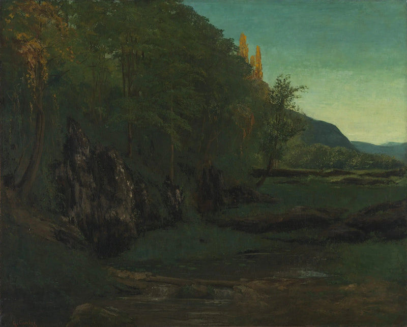 Jura-landskap - Gustave Courbet