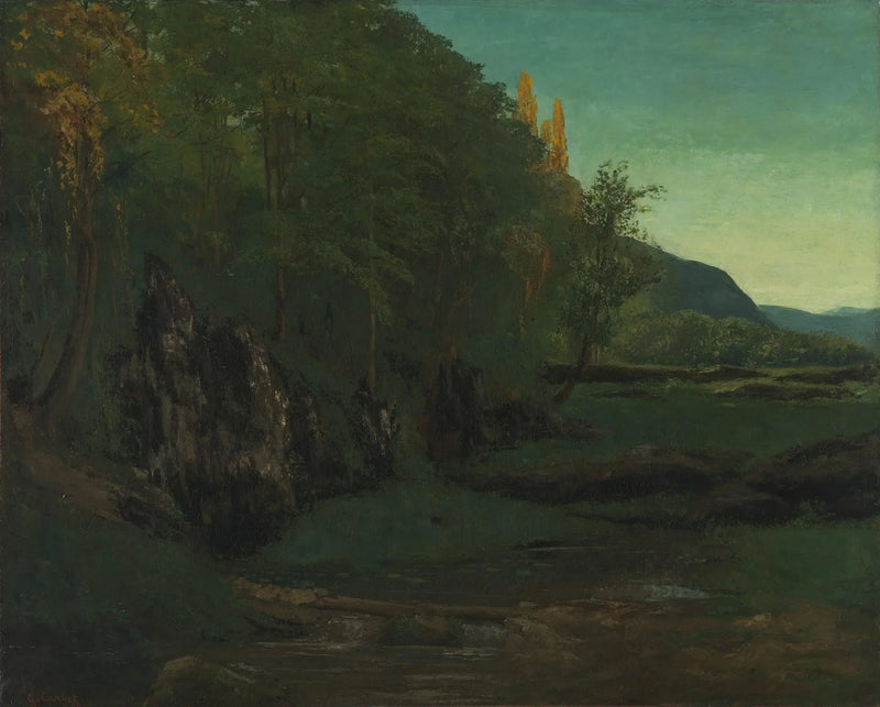 Jura-landskap - Gustave Courbet
