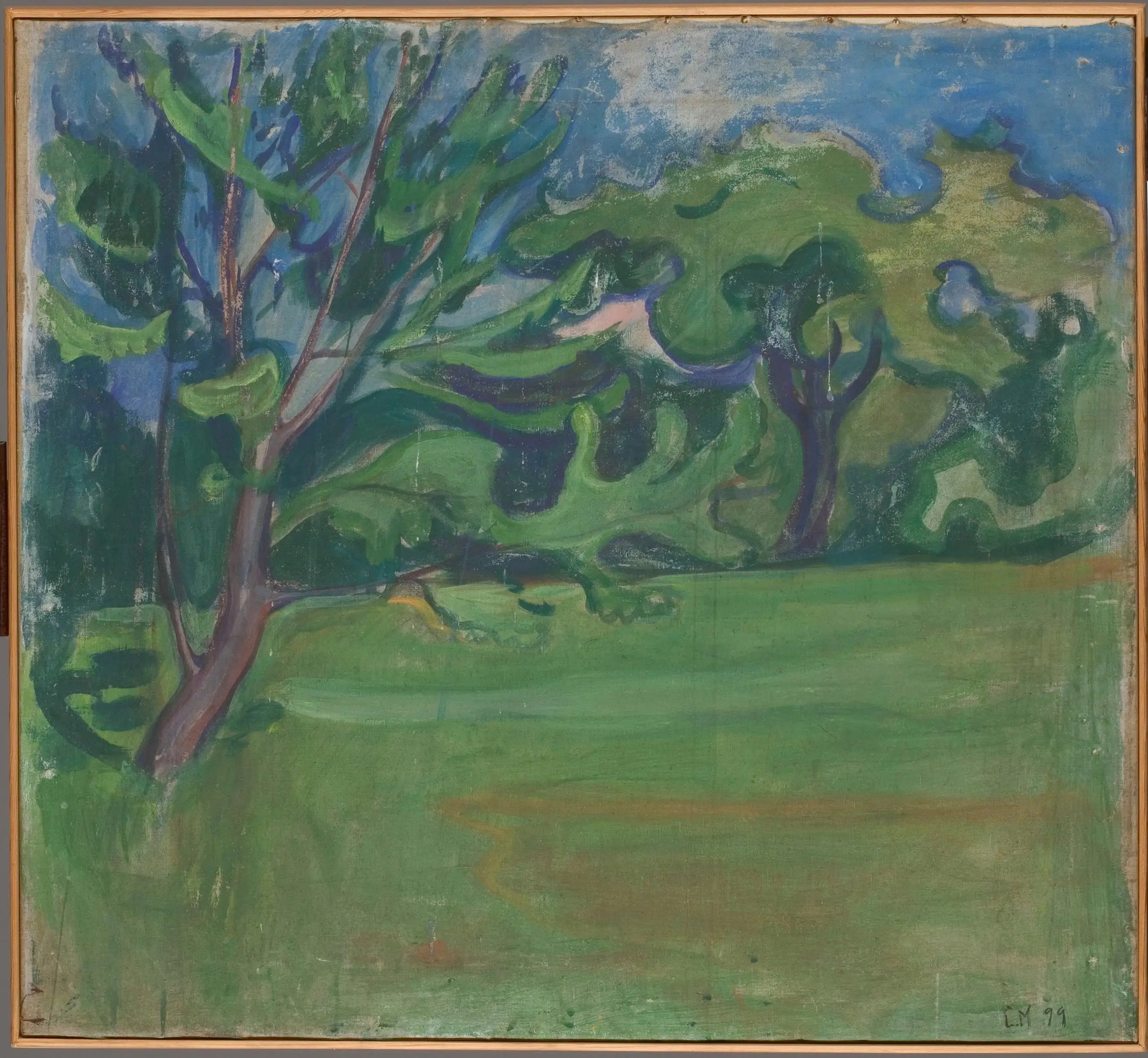 Reproduction du tableau « Paysage - Edvard Munch » par Alpha Reproduction en peinture à l’huile