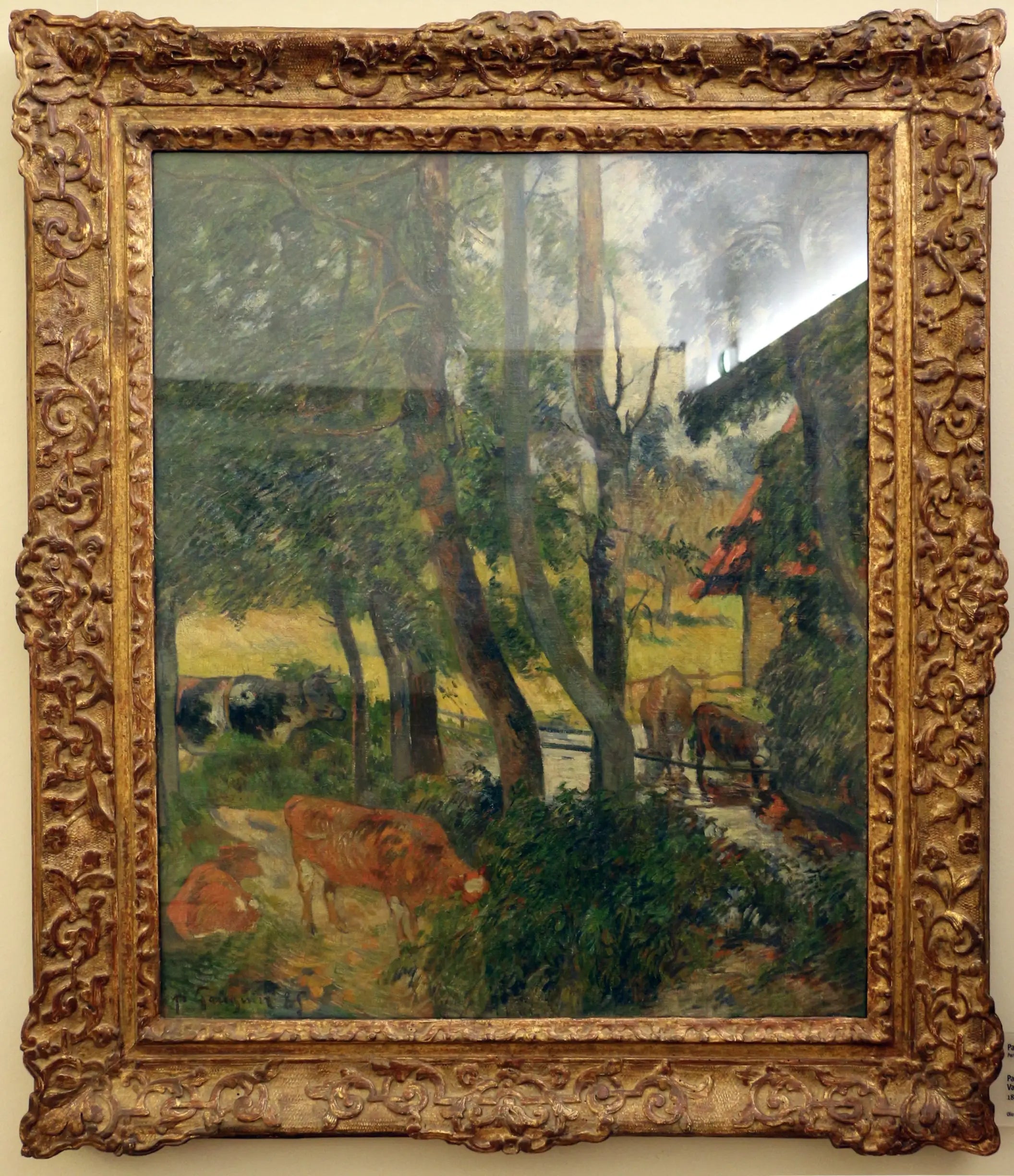 Reproduction du tableau « Paysage en Normandie - Paul Gauguin » par Alpha Reproduction en peinture à l’huile