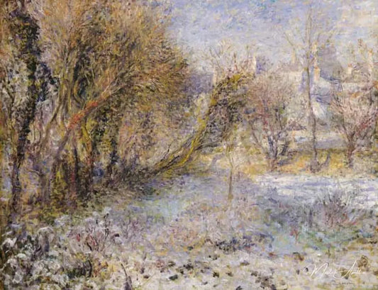 Paysage enneigé - Pierre-Auguste Renoir - Reproductions de tableaux et peintures haut de gamme