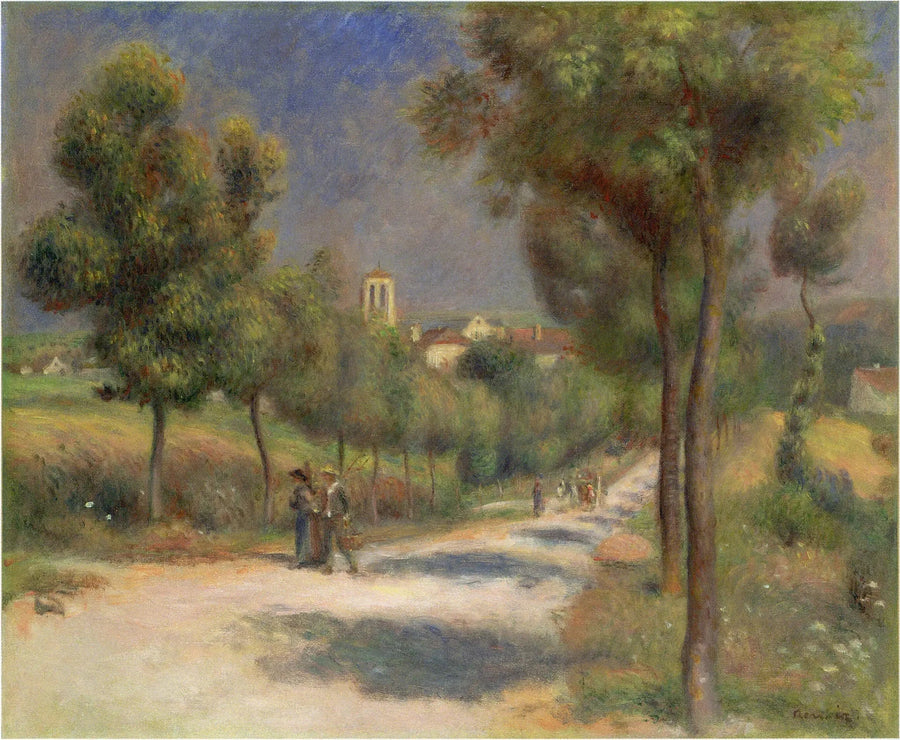 Landskap fra Essoyes, tidlig om morgenen - Pierre-Auguste Renoir