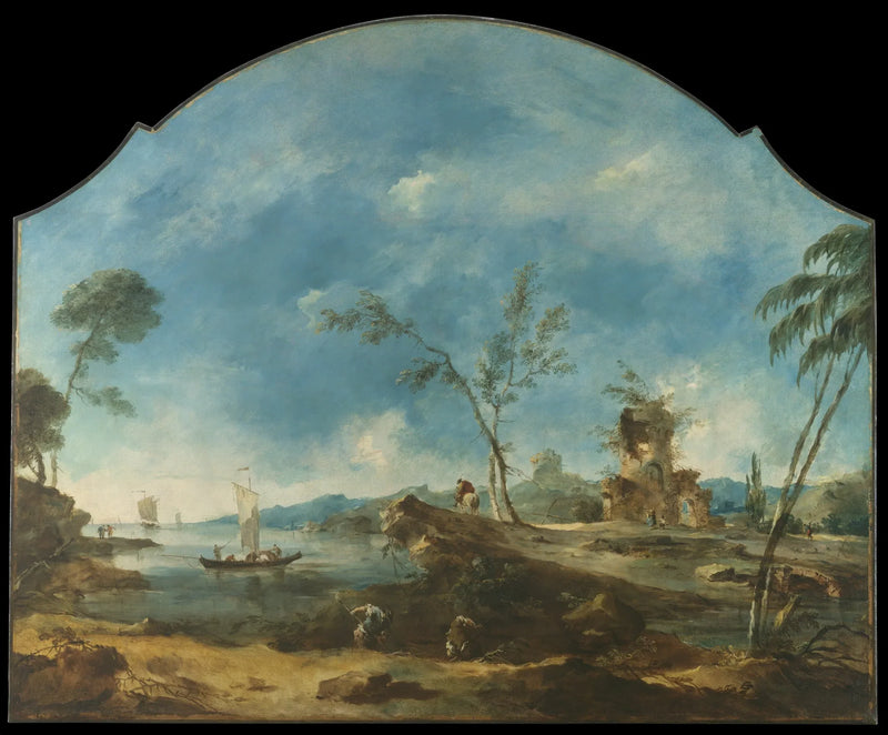 Fantasiful landskap - Francesco Guardi