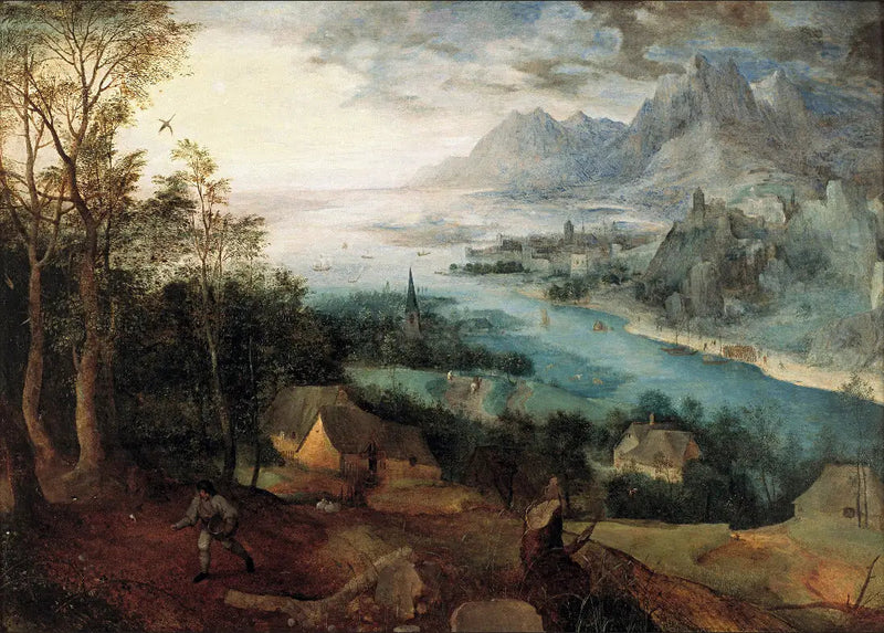 Elvlandskap med lignelsen om såmannen - Pieter Brueghel den eldre