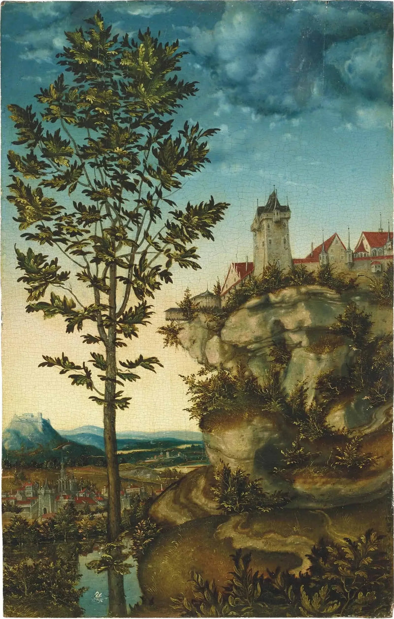  Landskap (fragment) - Lucas Cranach den eldre