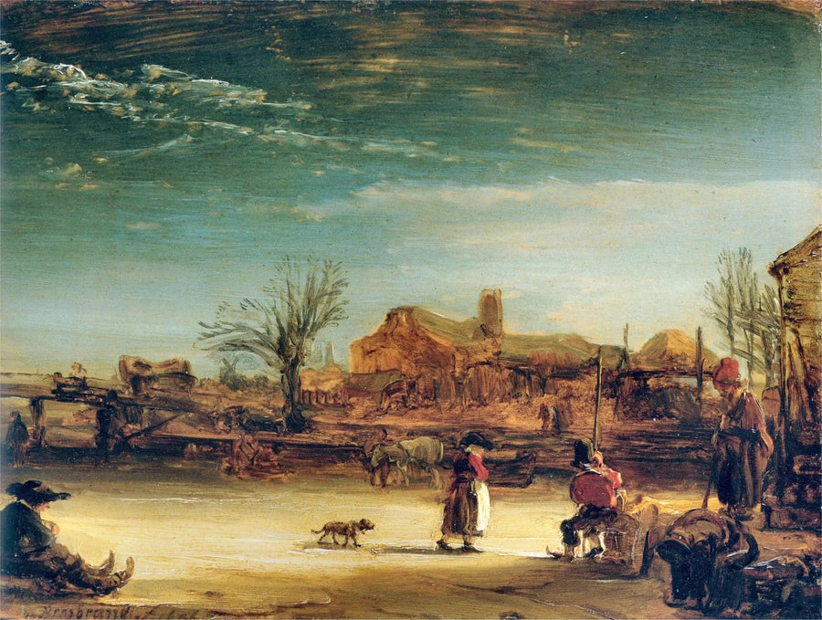 Vinterlandskap - Rembrandt