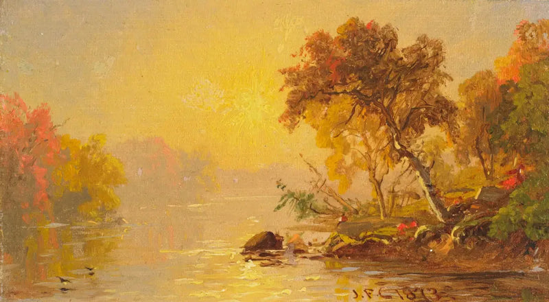  Landskap - Jasper Francis Cropsey