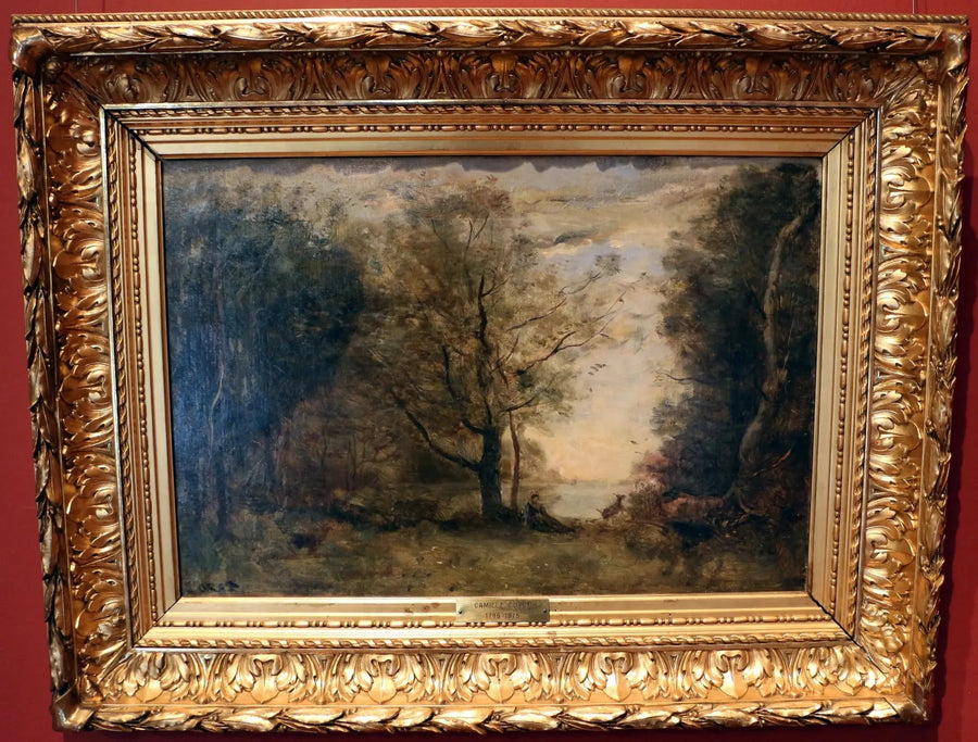 Landskap. - Jean-Baptiste Camille Corot