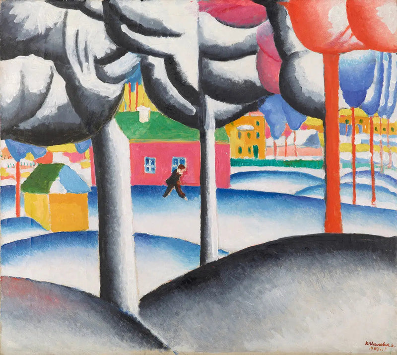 Landskap (Vinter) - Kazimir Malevich