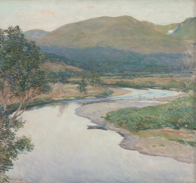  Landskap: Elven - Willard Metcalf