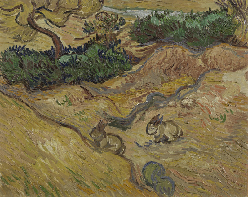 Landskap med kaniner - Vincent van Gogh