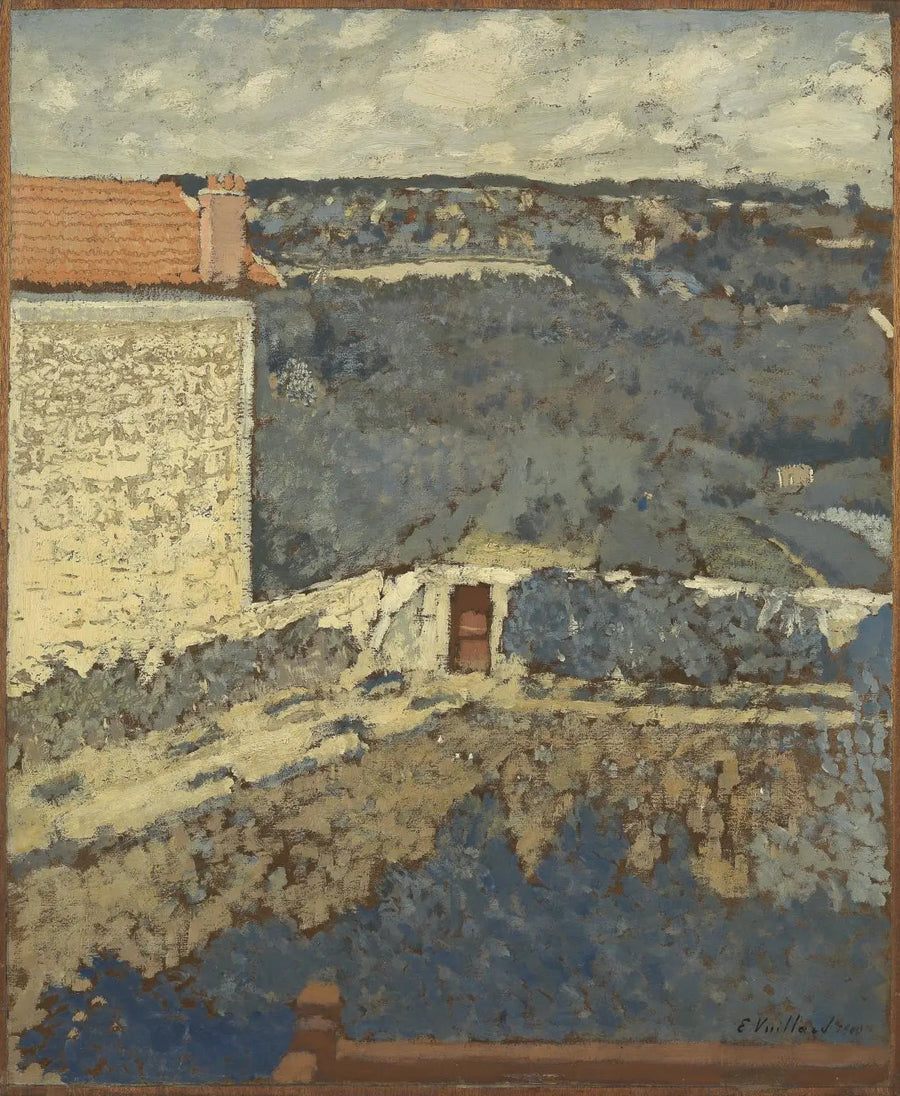 Landskap - Hus til venstre - Édouard Vuillard