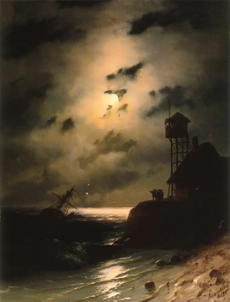 Marin landskap i måneskinn med skipsvrak - Ivan Aïvazovski

Source:
Paysage marin au clair de lune avec épave - Ivan Aïvazovski