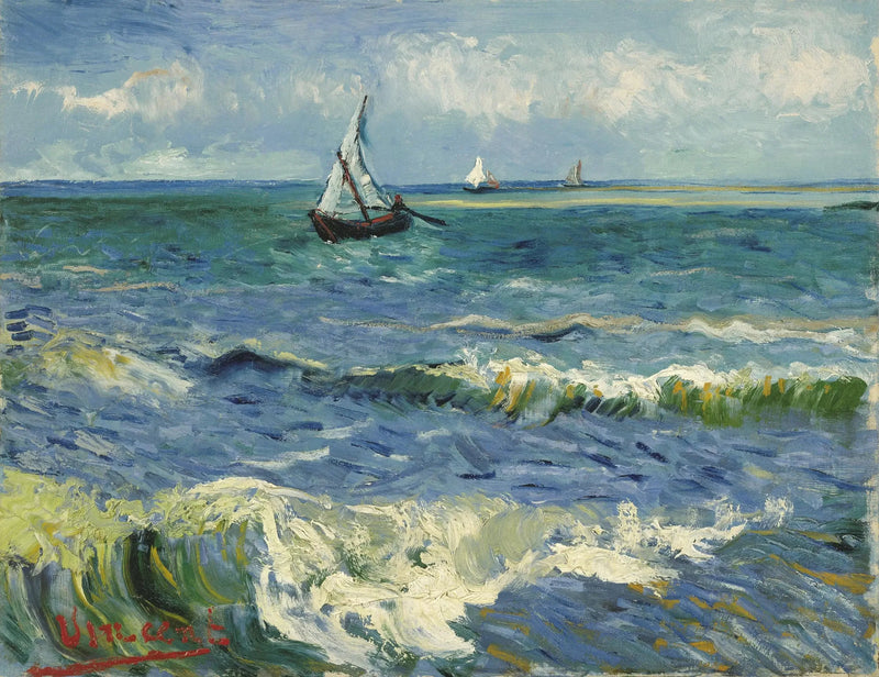 Marint landskap nær Saintes-Maries-de-la-Mer - Vincent van Gogh