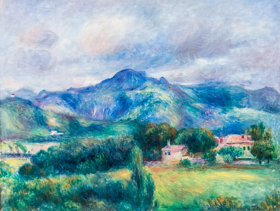 Landskap med fjell - Pierre-Auguste Renoir