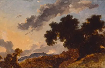 Fjellandskap ved solnedgang - Jean-Honoré Fragonard