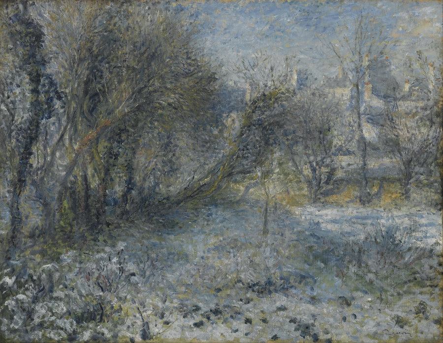 Snølandskap - Pierre-Auguste Renoir