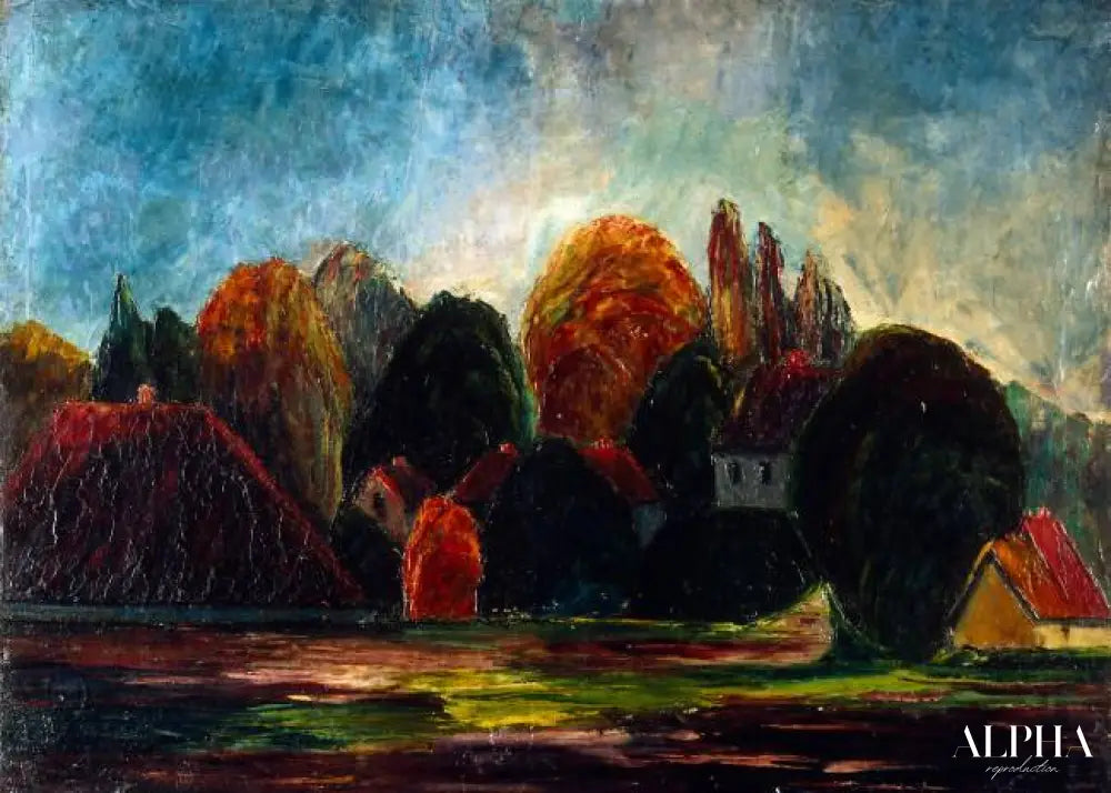 Paysage norvégien - Edvard Munch - Reproductions de tableaux et peintures haut de gamme