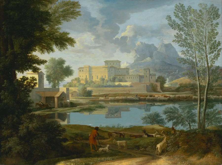 Landskap i rolig vær - Nicolas Poussin