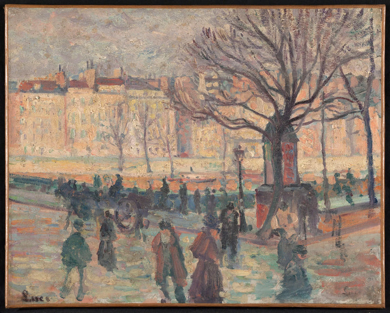 Parisiske landskap. Seine-elven ved bredden - Maximilien Luce