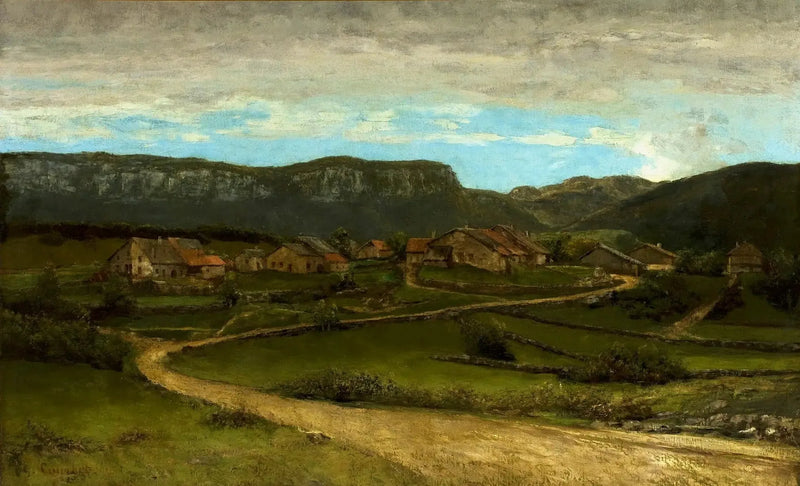 Landskap nær Ornans. - Gustave Courbet